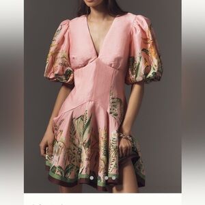 Alemais Papaya Mini Dress